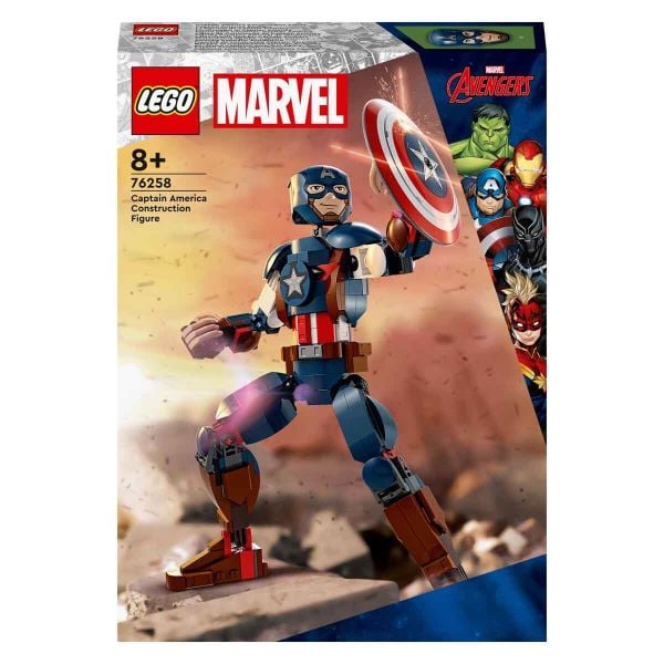 LEGO Marvel Kaptan Amerika Yapım Figürü LMV-76258 Yapım Oyuncak