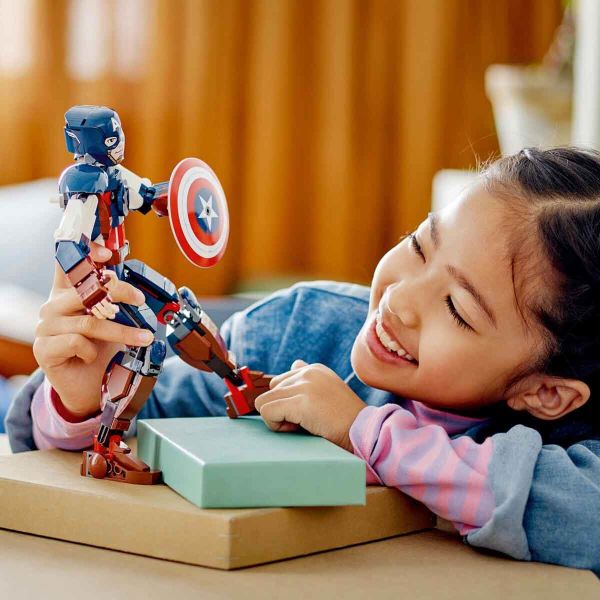 LEGO Marvel Kaptan Amerika Yapım Figürü LMV-76258 Yapım Oyuncak