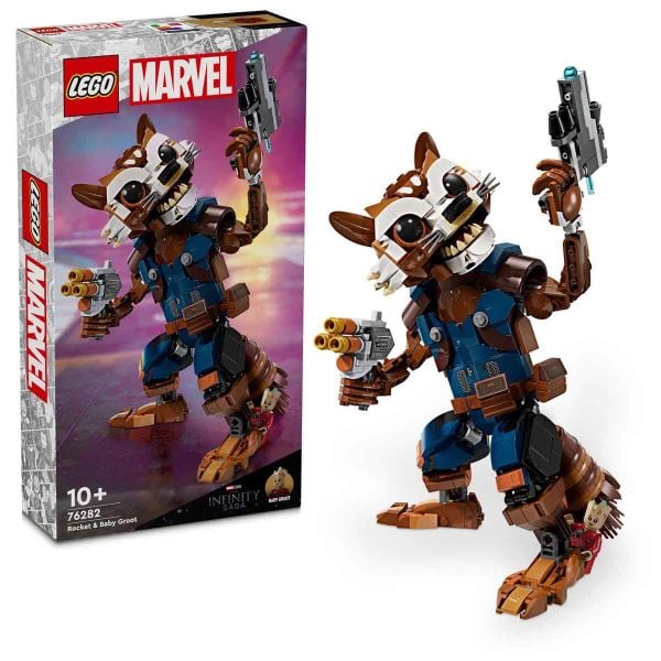 LEGO Marvel Rocket ve Bebek Groot LMV-76282 Yapım Oyuncak Seti