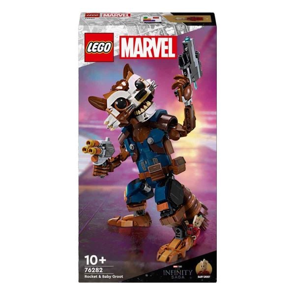 LEGO Marvel Rocket ve Bebek Groot LMV-76282 Yapım Oyuncak Seti