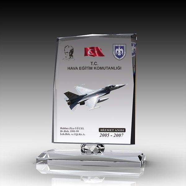 Kristal Plaket Ekt-170 | Cam Plaket Modeli - Mekece