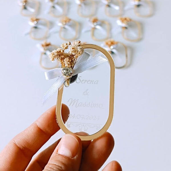 Pleksi Magnet Nişan/Nikah Hediyeliği | Nks-128G