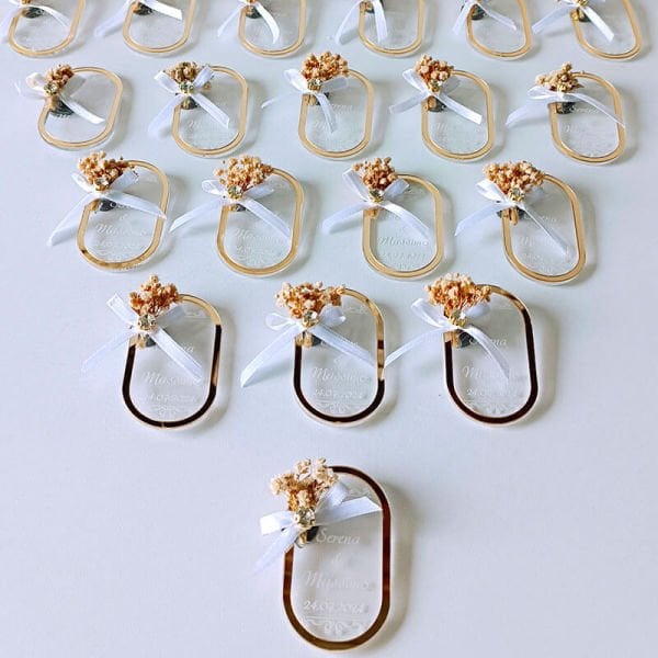 Pleksi Magnet Nişan/Nikah Hediyeliği | Nks-128G