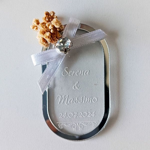 Pleksi Magnet Nişan/Nikah Hediyeliği | Nks-128S