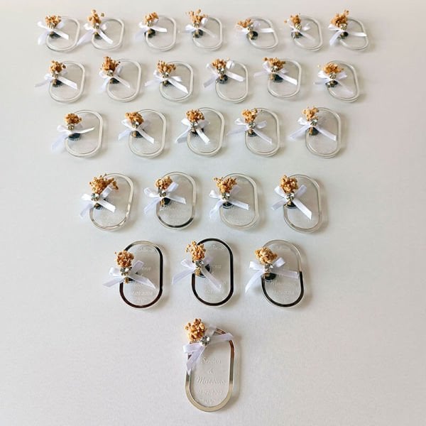 Pleksi Magnet Nişan/Nikah Hediyeliği | Nks-128S
