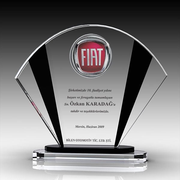 Kristal Plaket Ekt-209 | Cam Plaket Modeli - Mekece