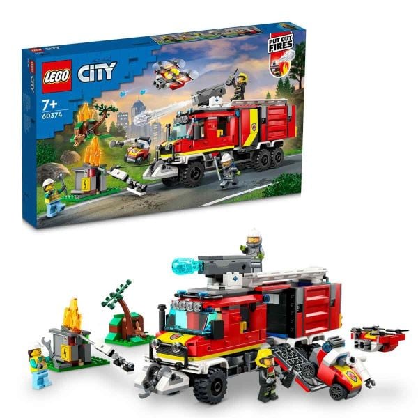 LEGO City İtfaiye Komuta Kamyonu LCT-60374 Yapım Oyuncak Seti