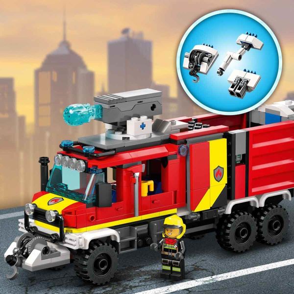 LEGO City İtfaiye Komuta Kamyonu LCT-60374 Yapım Oyuncak Seti