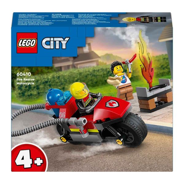 LEGO City İtfaiye Kurtarma Motosikleti LCT-60410 Yapım Oyuncak Seti