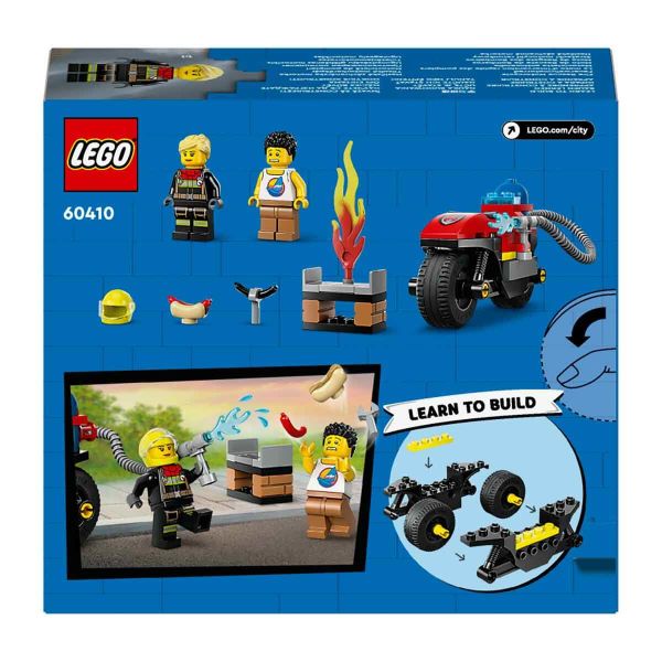 LEGO City İtfaiye Kurtarma Motosikleti LCT-60410 Yapım Oyuncak Seti