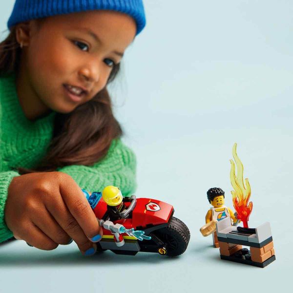 LEGO City İtfaiye Kurtarma Motosikleti LCT-60410 Yapım Oyuncak Seti