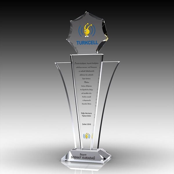 Kristal Plaket Ekt-221 | Cam Plaket Modeli - Mekece
