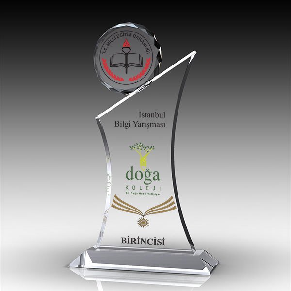 Kristal Plaket Ekt-223 | Cam Plaket Modeli - Mekece