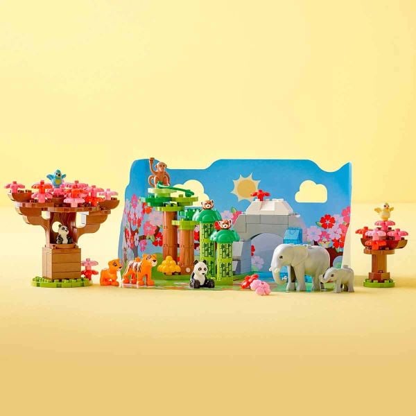 LEGO DUPLO Vahşi Asya Hayvanları LDP-10974 Yapım Oyuncak Seti