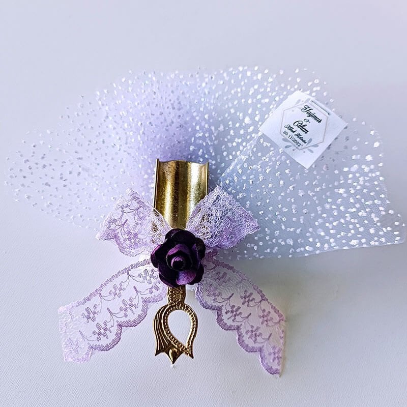 Nikah Şekeri Hediyeliği Metal Döküm Kürek Magnet Nks-148