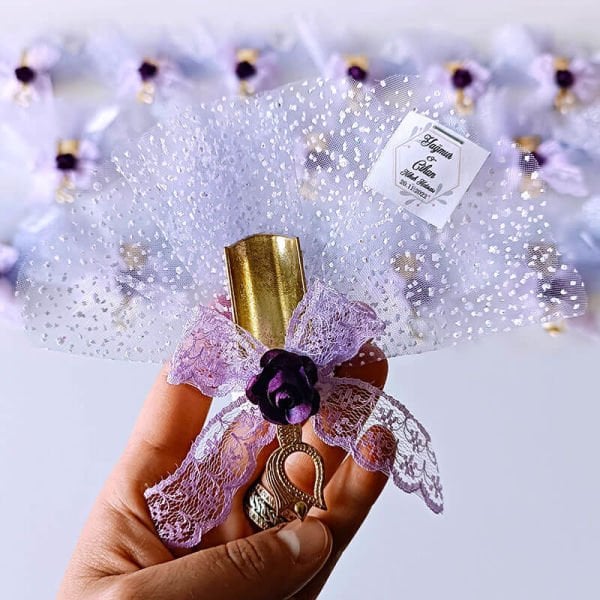 Nikah Şekeri Hediyeliği Metal Döküm Kürek Magnet Nks-148