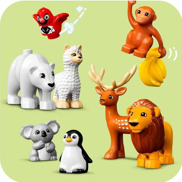 LEGO DUPLO Vahşi Dünya Hayvanları LDP-10975 Yapım Oyuncak Seti