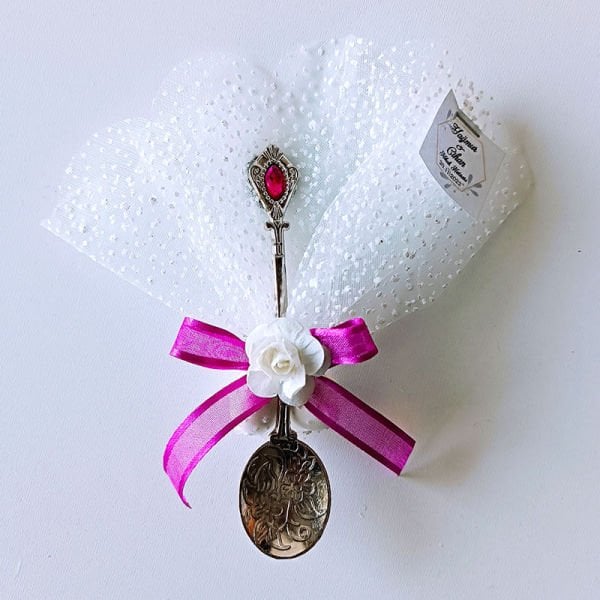 Nikah Şekeri Hediyeliği Metal Döküm Kaşık Magnet Nks-149G