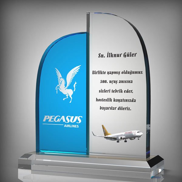 Kristal Plaket Art-09 | Cam Plaket Modeli - Mekece