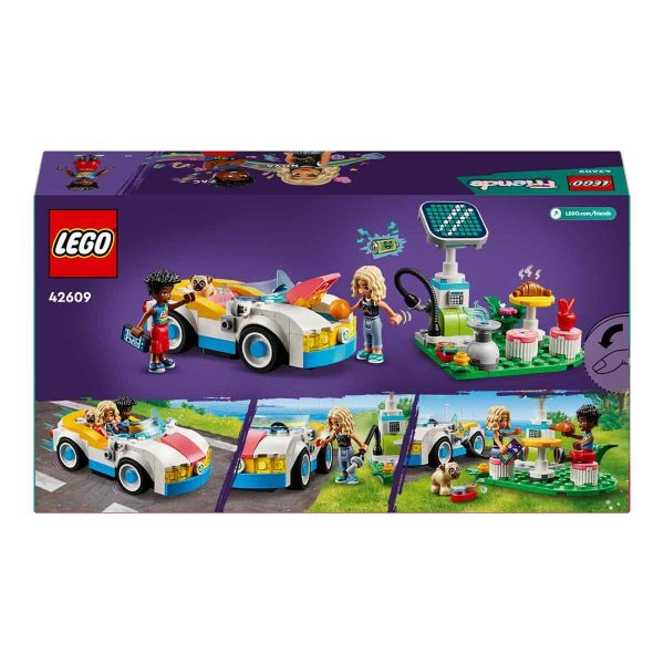 LEGO Friends Elektrikli Araba ve Şarj İstasyonu LFR-42609 Oyuncak Seti