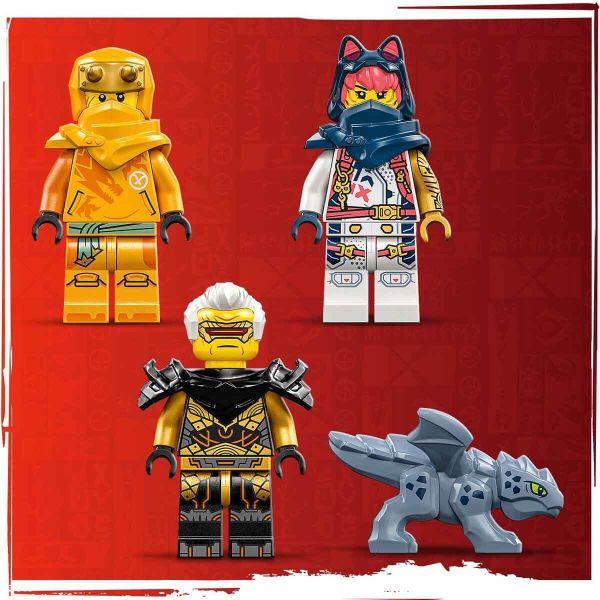 LEGO NINJAGO Sora'nın Dönüşen Robot Motosiklet Yarışçısı LNG-71792 Oyuncak Seti