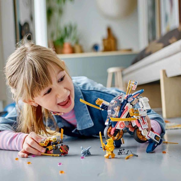 LEGO NINJAGO Sora'nın Dönüşen Robot Motosiklet Yarışçısı LNG-71792 Oyuncak Seti