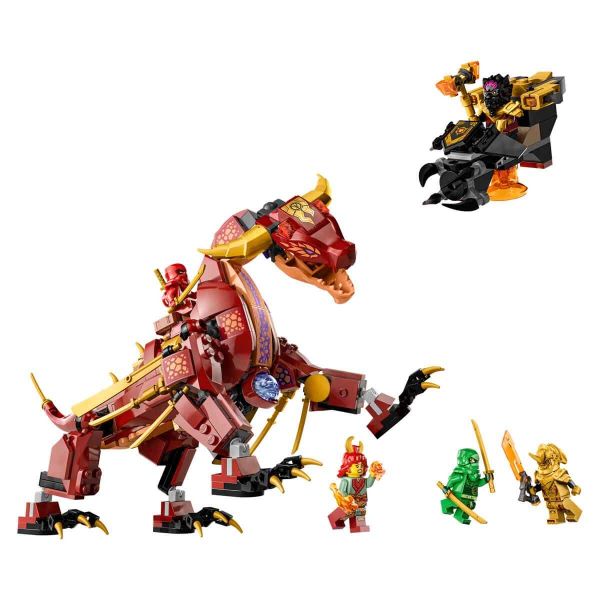 LEGO NINJAGO Heatwave Dönüşen Lav Ejderhası LNG-71793 Oyuncak Seti