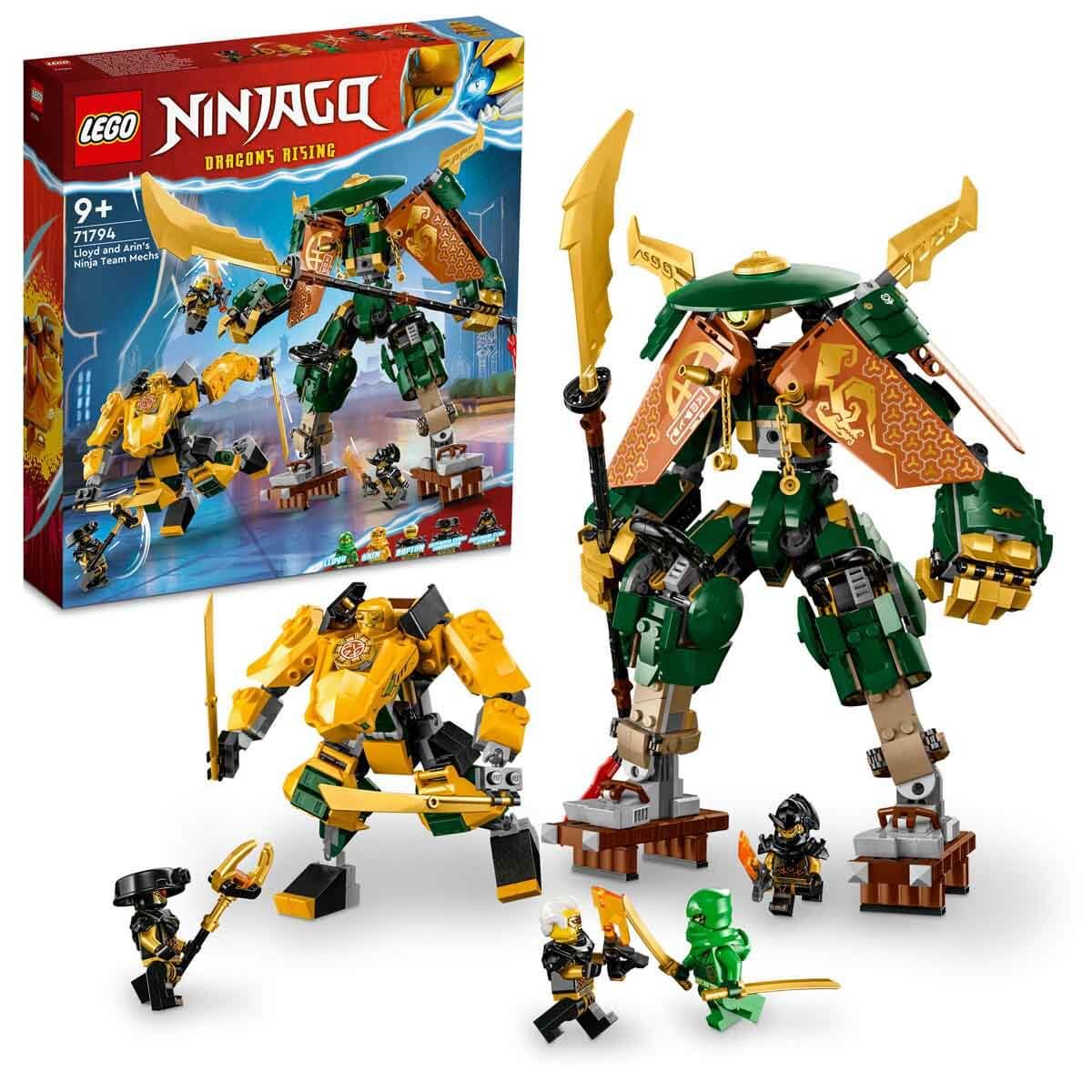 LEGO NINJAGO Lloyd ve Arin'in Ninja Ekibi Robotları LNG-71794 Oyuncak Seti