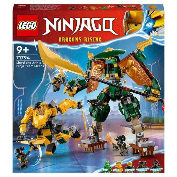 LEGO NINJAGO Lloyd ve Arin'in Ninja Ekibi Robotları LNG-71794 Oyuncak Seti