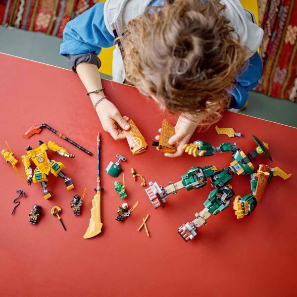 LEGO NINJAGO Lloyd ve Arin'in Ninja Ekibi Robotları LNG-71794 Oyuncak Seti