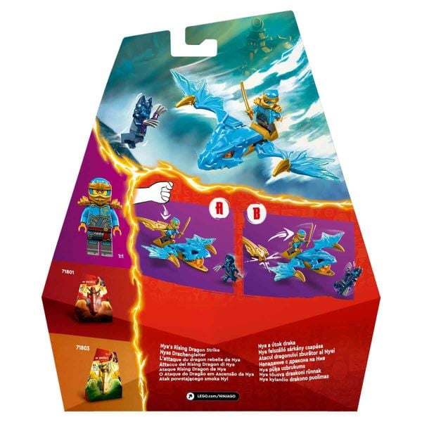 LEGO NINJAGO Nya'nın Yükselen Ejderha Vuruşu LNG-71802 Oyuncak Seti