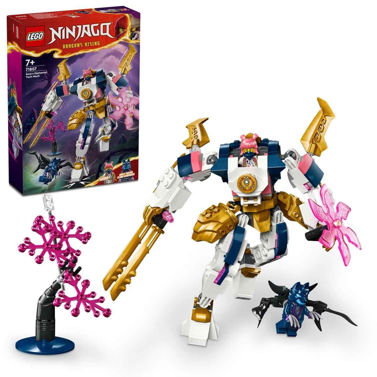 LEGO NINJAGO Sora'nın Teknoloji Elementi Robotu LNG-71807 Oyuncak Seti