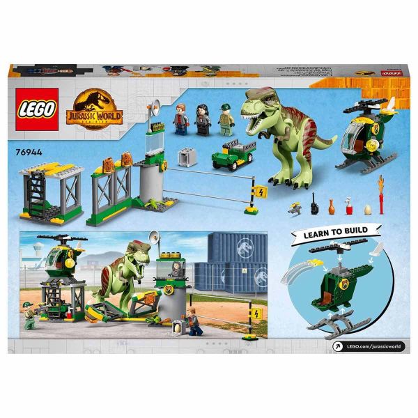 LEGO Jurassic World T. Rex Dinozor Kaçışı LJW-76944 Oyuncak Seti