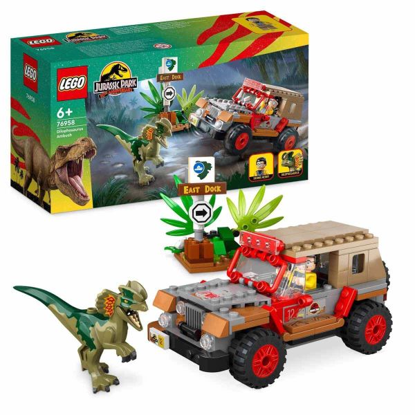LEGO Jurassic Park Dilophosaurus Pususu LJP-76958 Oyuncak Seti