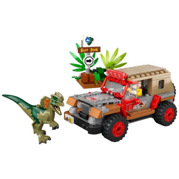 LEGO Jurassic Park Dilophosaurus Pususu LJP-76958 Oyuncak Seti