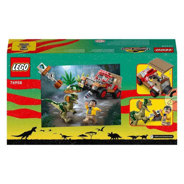 LEGO Jurassic Park Dilophosaurus Pususu LJP-76958 Oyuncak Seti