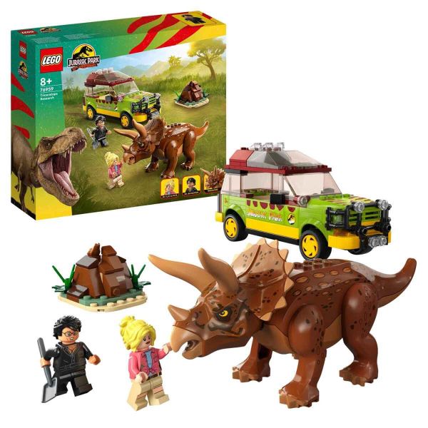 LEGO Jurassic Park Triceratops Araması LJP-76959 Oyuncak Seti
