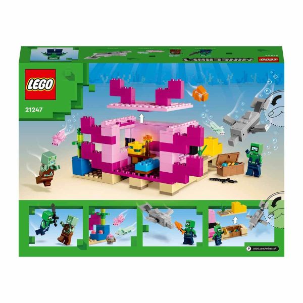 LEGO Minecraft Aksolotl Evi LMC-21247 Oyuncak Seti
