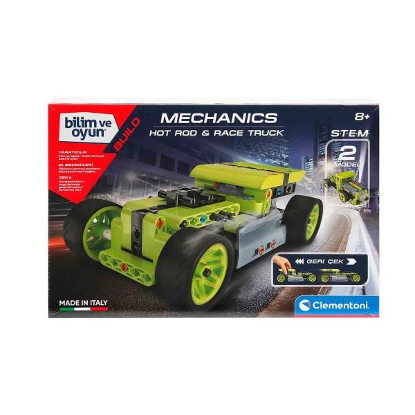 Clementoni Bilim ve Oyun Mekanik Laboratuvarı Hot Rod Race Truck CLM-64959