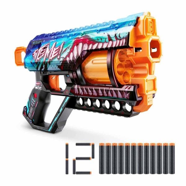 X-Shot Skins Griefer 12 Mermili Sünger Atan Silah 32 cm Shark Thrasher Zr-36561C