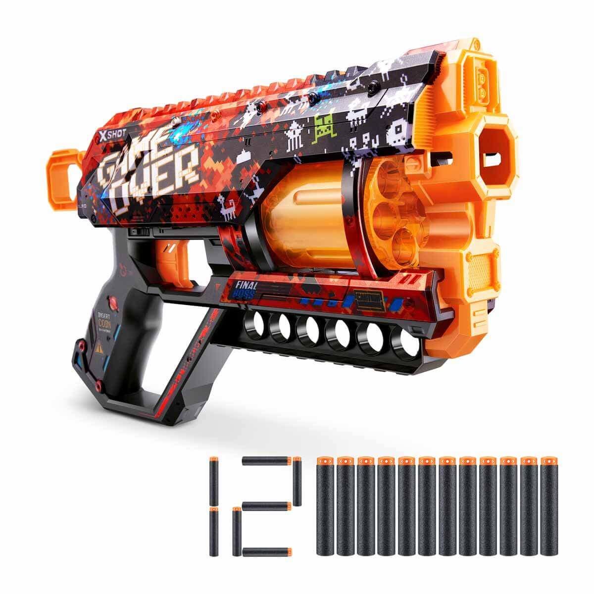 X-Shot Skins Griefer 12 Mermili Sünger Atan Silah 32 cm Game Over Zr-36561E