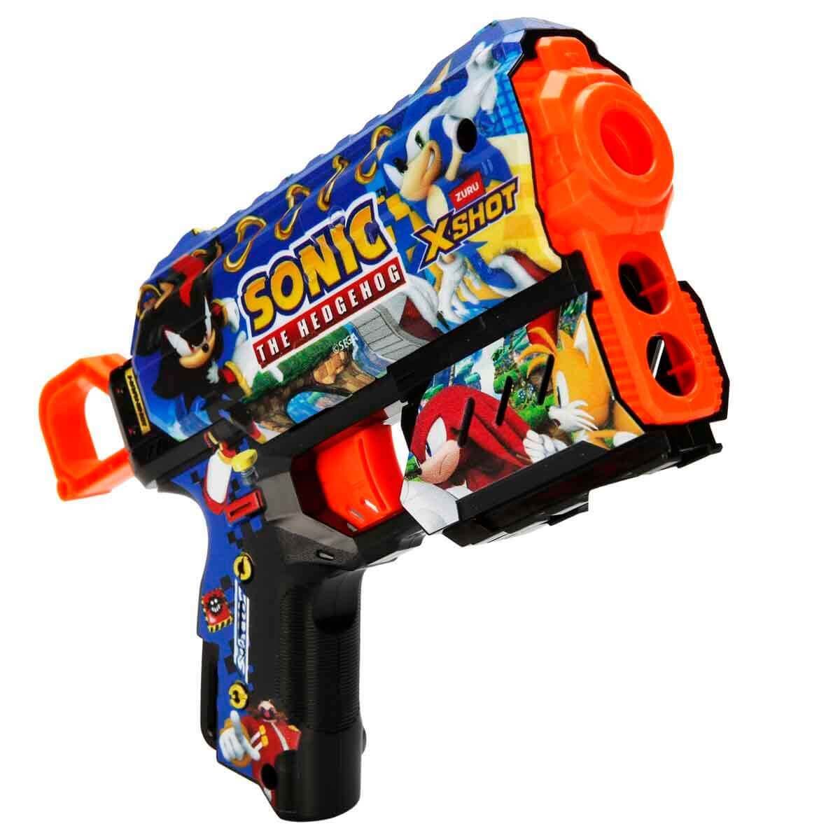 X-Shot Skins Flux Sonic The Hedgehog Sünger Atan Silah 21 cm Mega Sonic Zr-36648