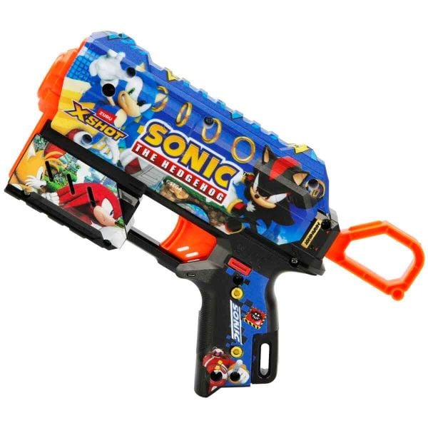 X-Shot Skins Flux Sonic The Hedgehog Sünger Atan Silah 21 cm Mega Sonic Zr-36648