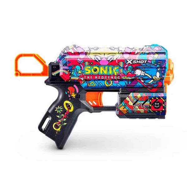 X-Shot Skins Flux Sonic The Hedgehog Sünger Atan Silah 21 cm Robotnik Zr-36648C