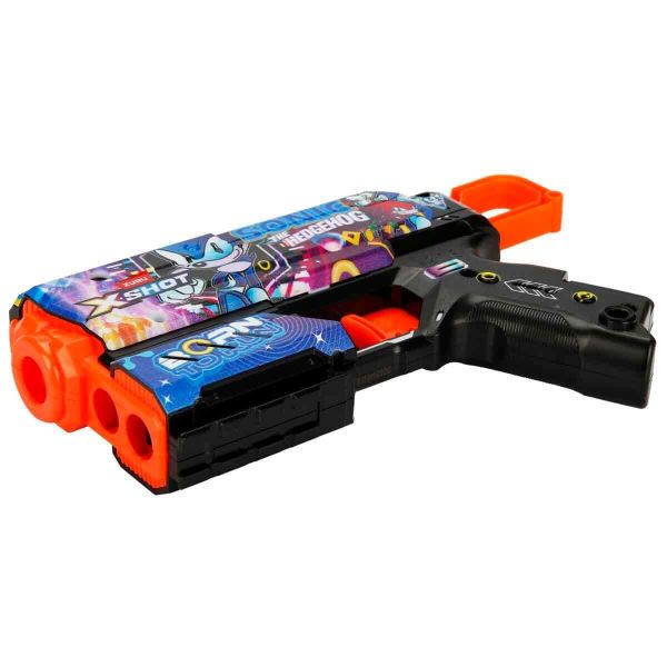 X-Shot Skins Flux Sonic The Hedgehog Sünger Atan Silah 21 cm Super Speed Zr-36648D