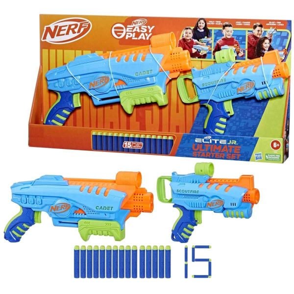 Nerf Elite Junior Sünger Atan Silah En Büyük Başlangıç Seti F6369