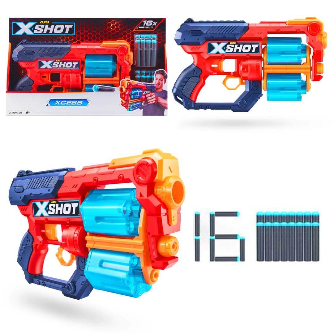 X-Shot Excel Sünger Dart Atan Silah 30 cm Zr-Xcess Oyuncak Silah