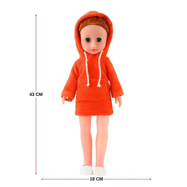 Elissa Kapüşonlu Konuşan Moda Bebek 42cm GL100910 Oyuncak Bebek