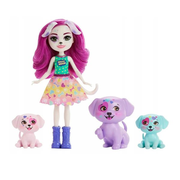 Enchantimals Aile Serileri Oyun Seti GJX43 Dessa Dalmatian Family