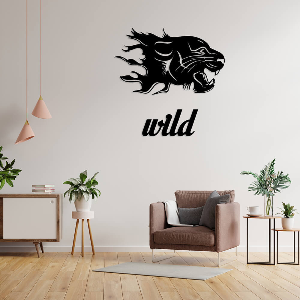 MDF Tablo Dekoratif Panter Wild MDF-30